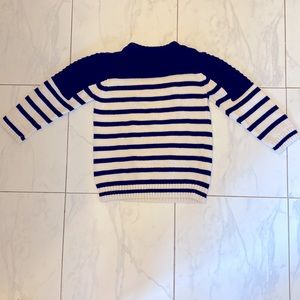 Zara Knitwear Boys Blue and White Striped Sweater